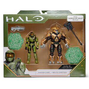 Halo Infinite - Master Chief & Brute Chieftain Action Figure Set